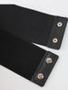 Women's PU Belt Retro Carved Alloy Buckle Double-Row Belt Wide Belt Versatile Jeans Clothing Accessories