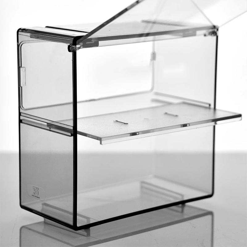 1 Satz Doppelschichtige Kleinmaßstab Auto Modell Displaybox Transparent Staubdicht Aufbewahrungsbox Große Kapazität Desktop Organizer Box