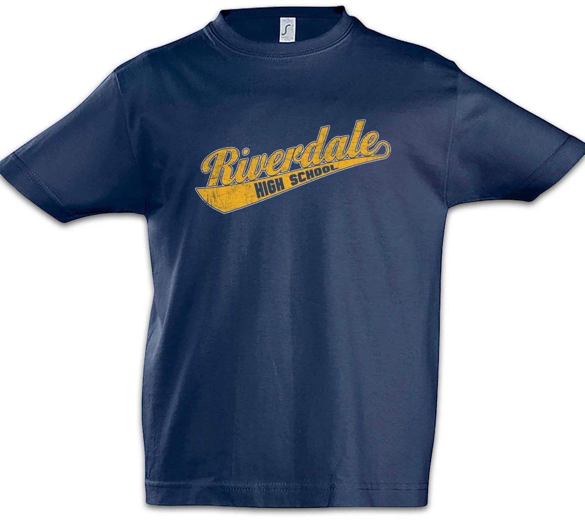 R High School Kids Boys kids boys T-Shirt Riverdale Symbol Sign Logo Archie Navy Blue 120