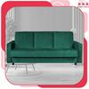 Kanapa sofa Alicja rozkładana wersalka spania bonell łóżko Family meble zielona