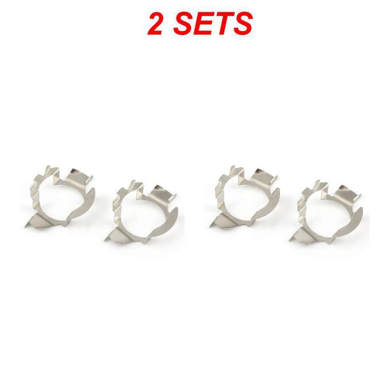 

2/3/4SETS Автомобильный держатель светодиодной лампы, устойчивый к высоким температурам. Высококачественная стойка для лампы из нержавеющей стали H7 для автомобильных аксессуаров, прочная