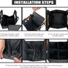 4 Cup Drink Carriers Holders With Handle Insulated Compartments And Foldable Frame For Commuting Beach Trip Outdoor