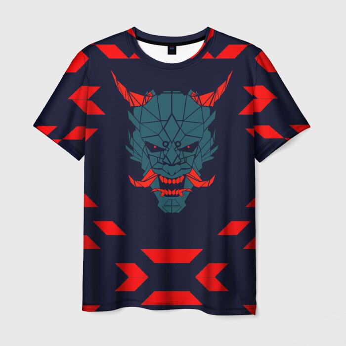 Newest Demon Samurai Mask Sakura 3D Print T shirts For Men/Women Crew Neck Short sleeve Top Fashion Oversized Punk Style T shirt