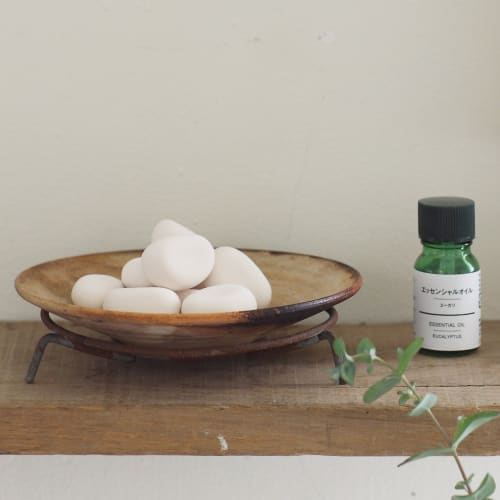 muji unglazed stone, 10 pieces, made in japan