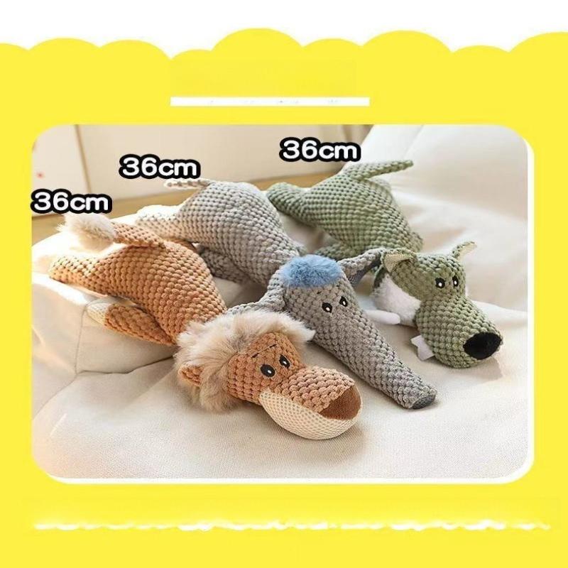 Pet Toys Dogs and Cats Bone Resistant Tear Resistant Bite Resistant Sound Making Grinding Teeth Cotton Rope Plush Pet Dog