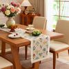Table Runner with Tassels Cotton Table Runner Cotton Linen Table Runner Mat for Dining Table TV Cabinet Center Table
