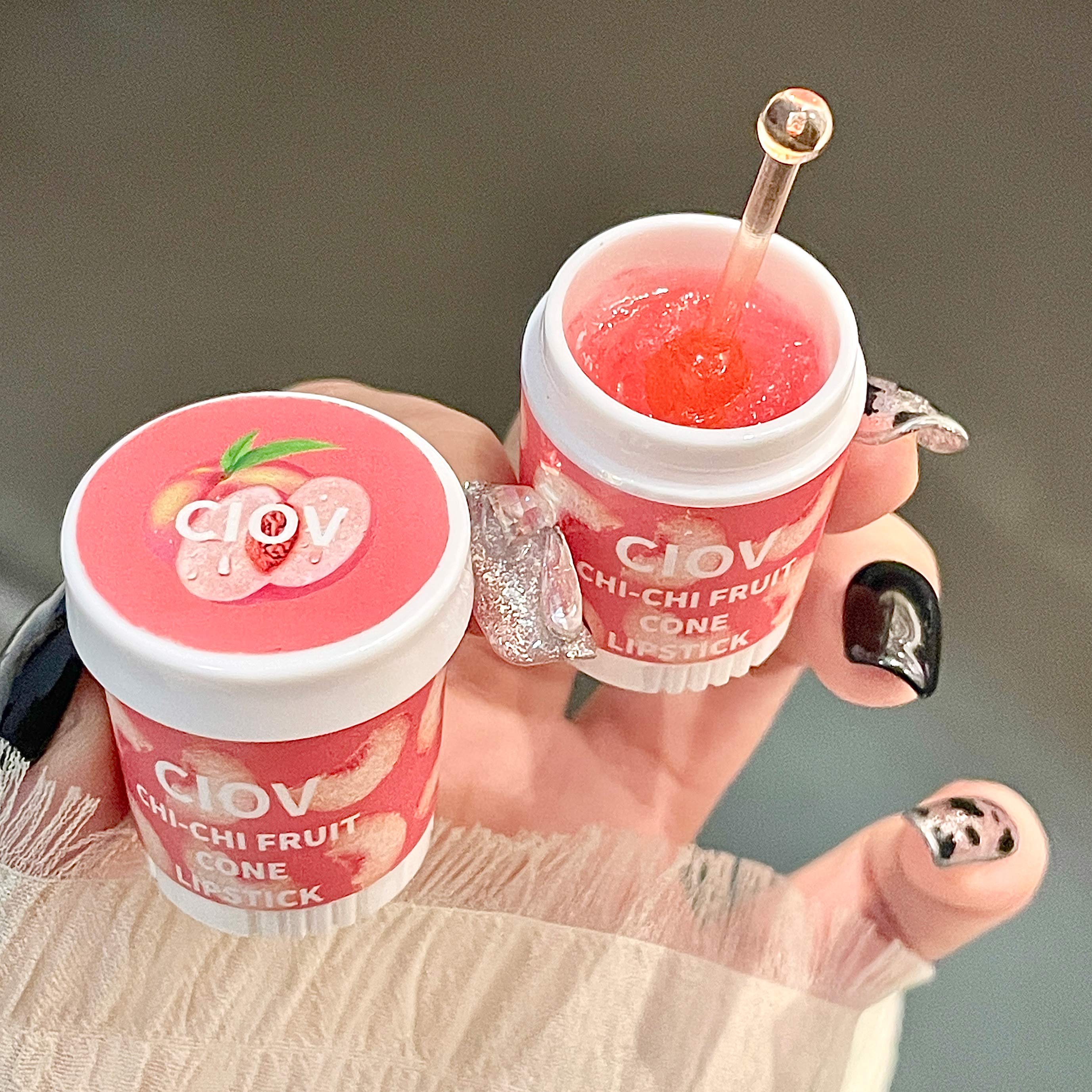 Желе персиковый бальзам для губ Уход за губами Увлажняющий ремонт губ Питательная помада — фото 4