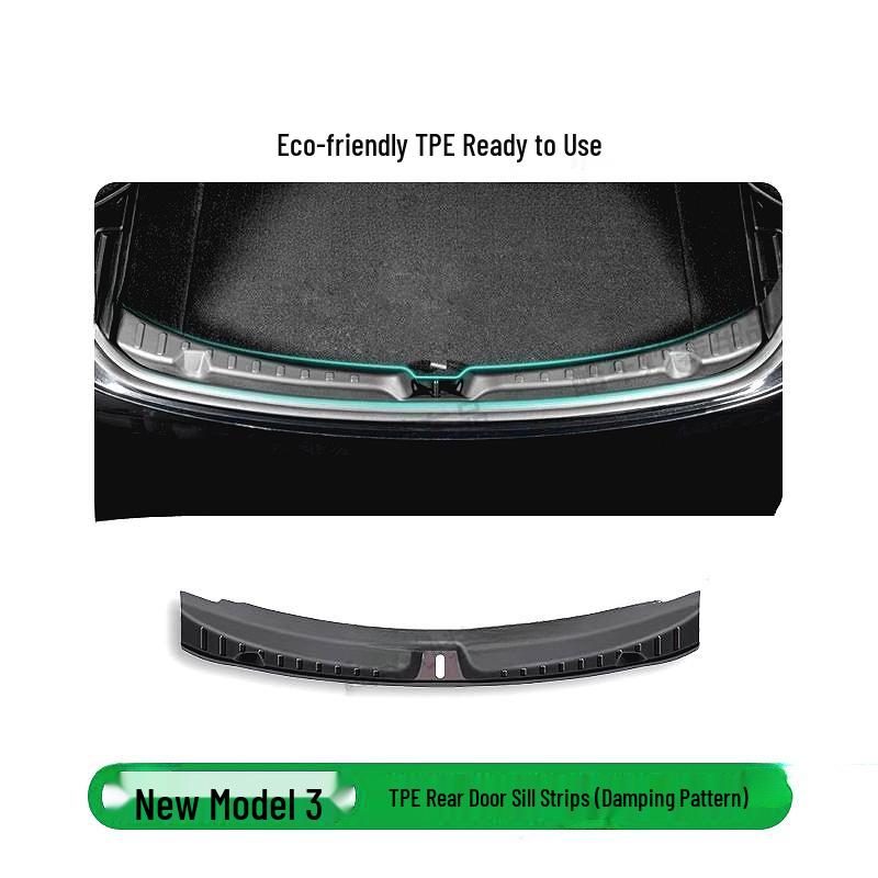 Tesla Model Y3 Trunk Sill Protector & Decorative Rear Guard Strip