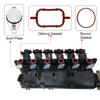 6PCS 22mm/33mm Swirl Flap Blanking Plates with Intake Manifold Gasket Seal For BMW M47 M57 E39 E87 E46 E90 E39 E60 X3 6 Cylinder