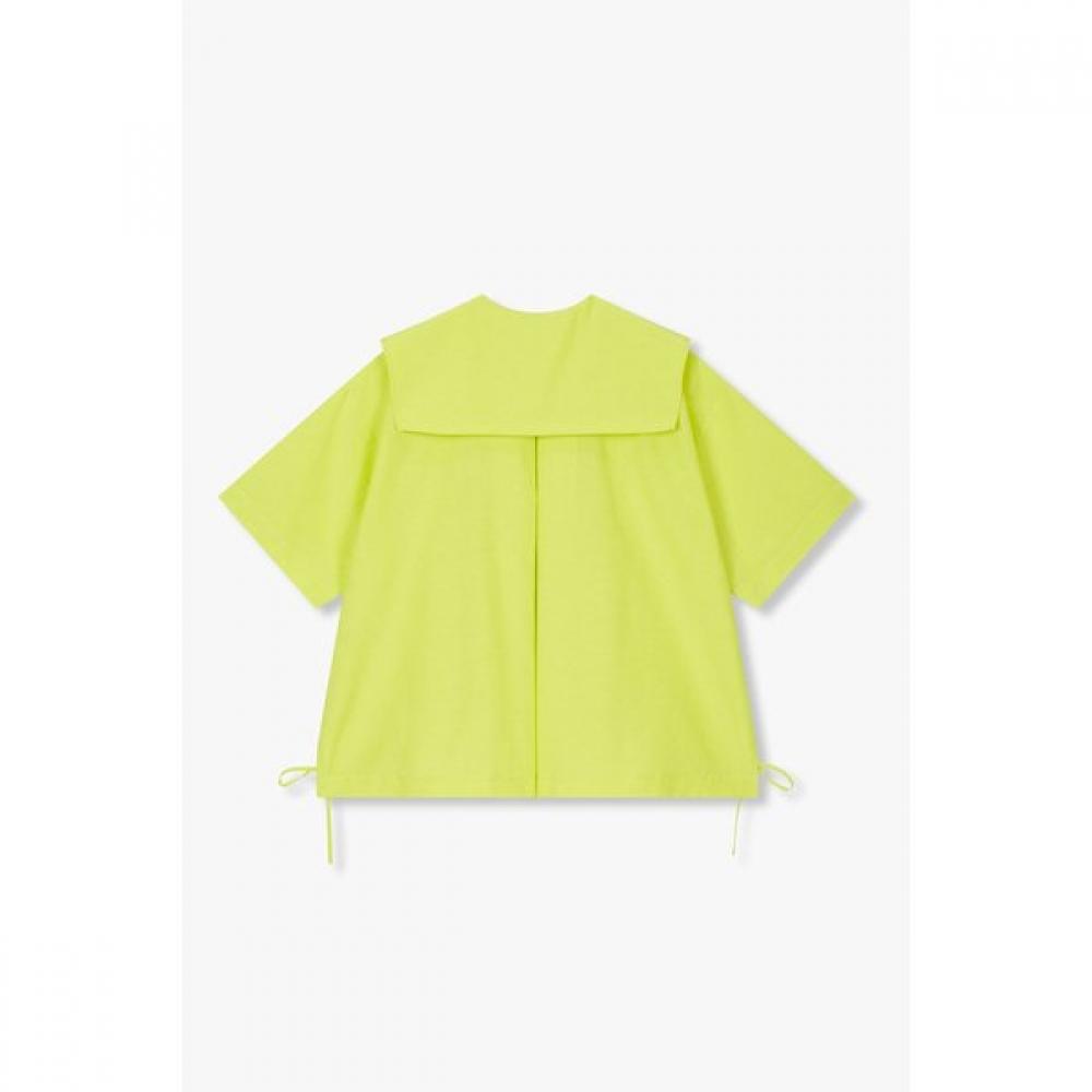 STUDIO TOMBOY Variant Collar Short Sleeve Blouse