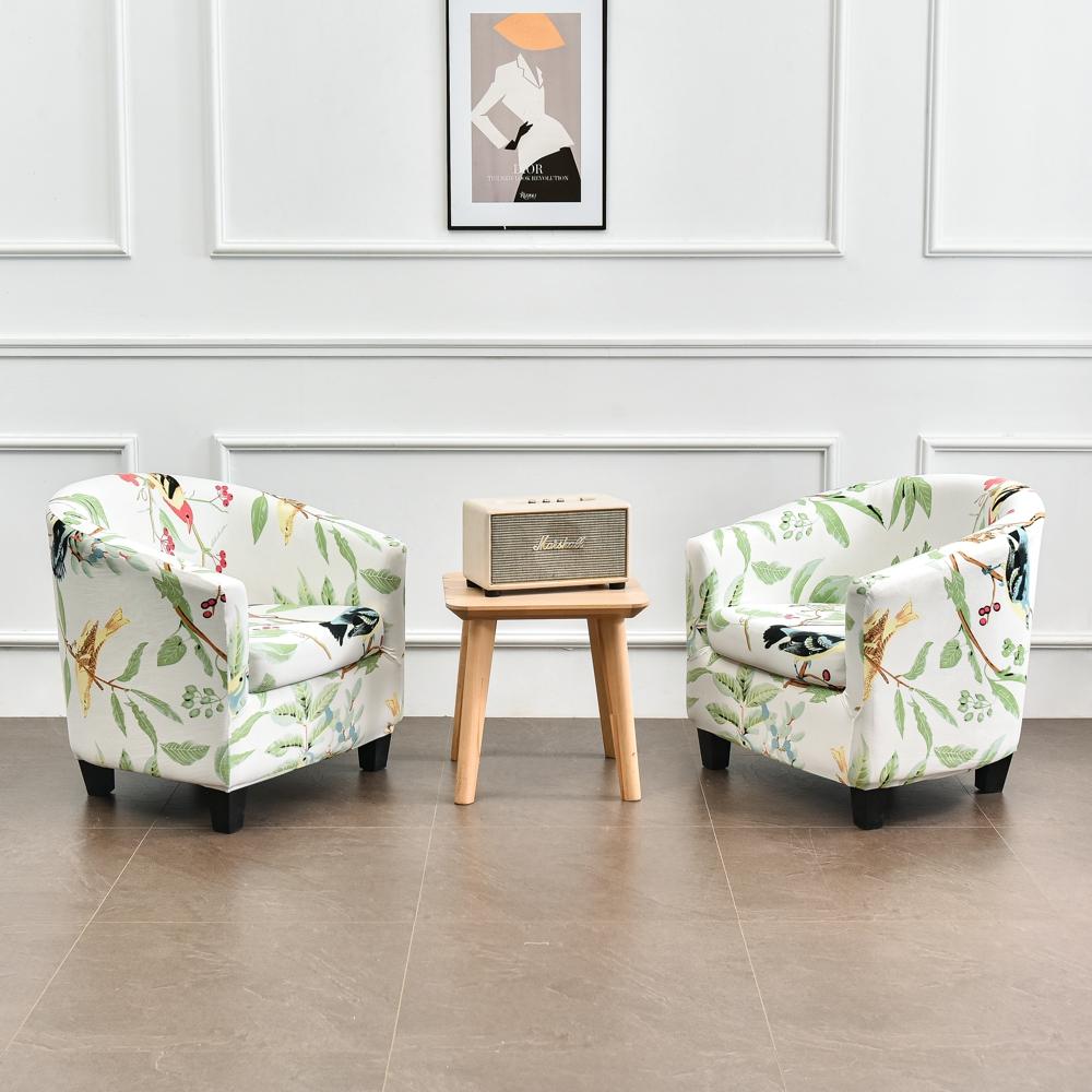 Split Style Tub Club Armchair Sofa Covers for Living Room Stretch Bar Counter Sofa Slipcover with Seat Cushion Couch Cover