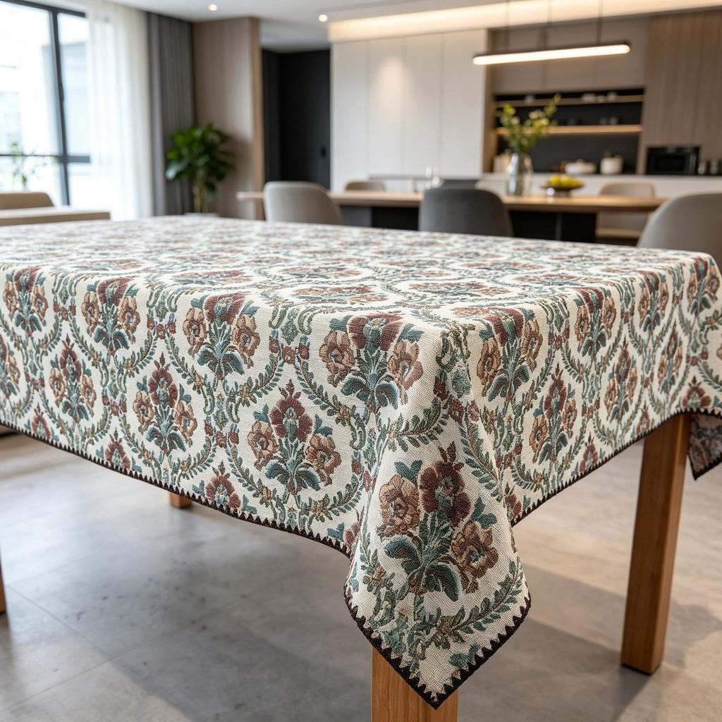 Dining Room Kitchen Party Cotton Linen Soft Household Fabric Table Cloth