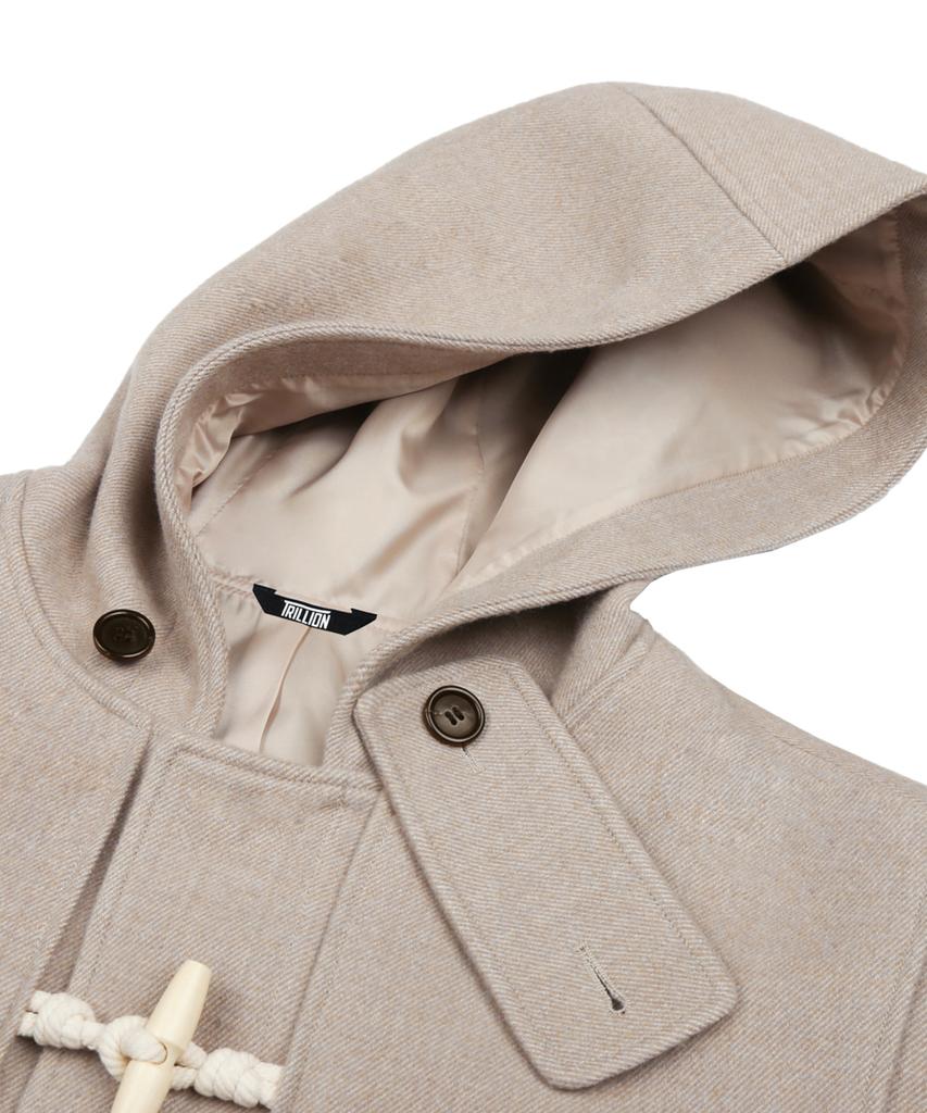 Trillion Unisex Balmacaan Duffle Kort Rock (Beige)