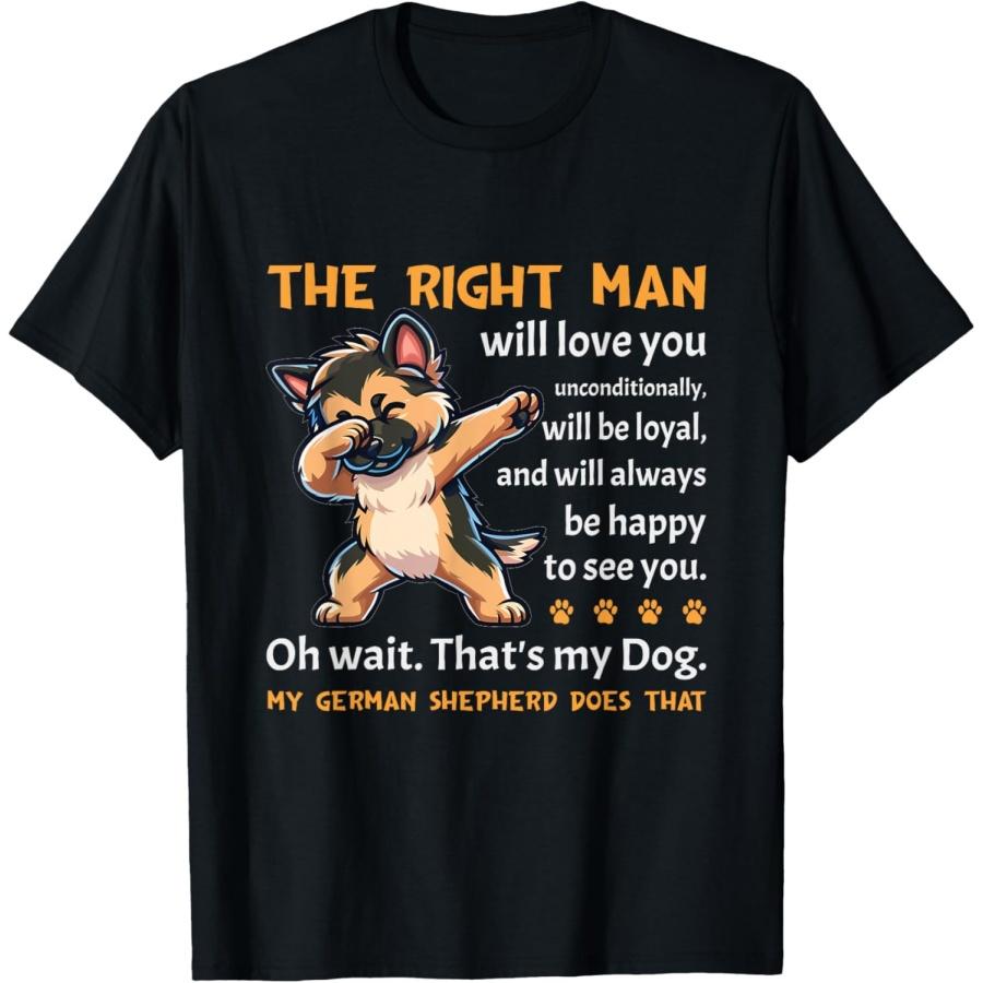 Немецкая овчарка Забавная цитата для любителя собак Футболка с немецкой овчаркой S