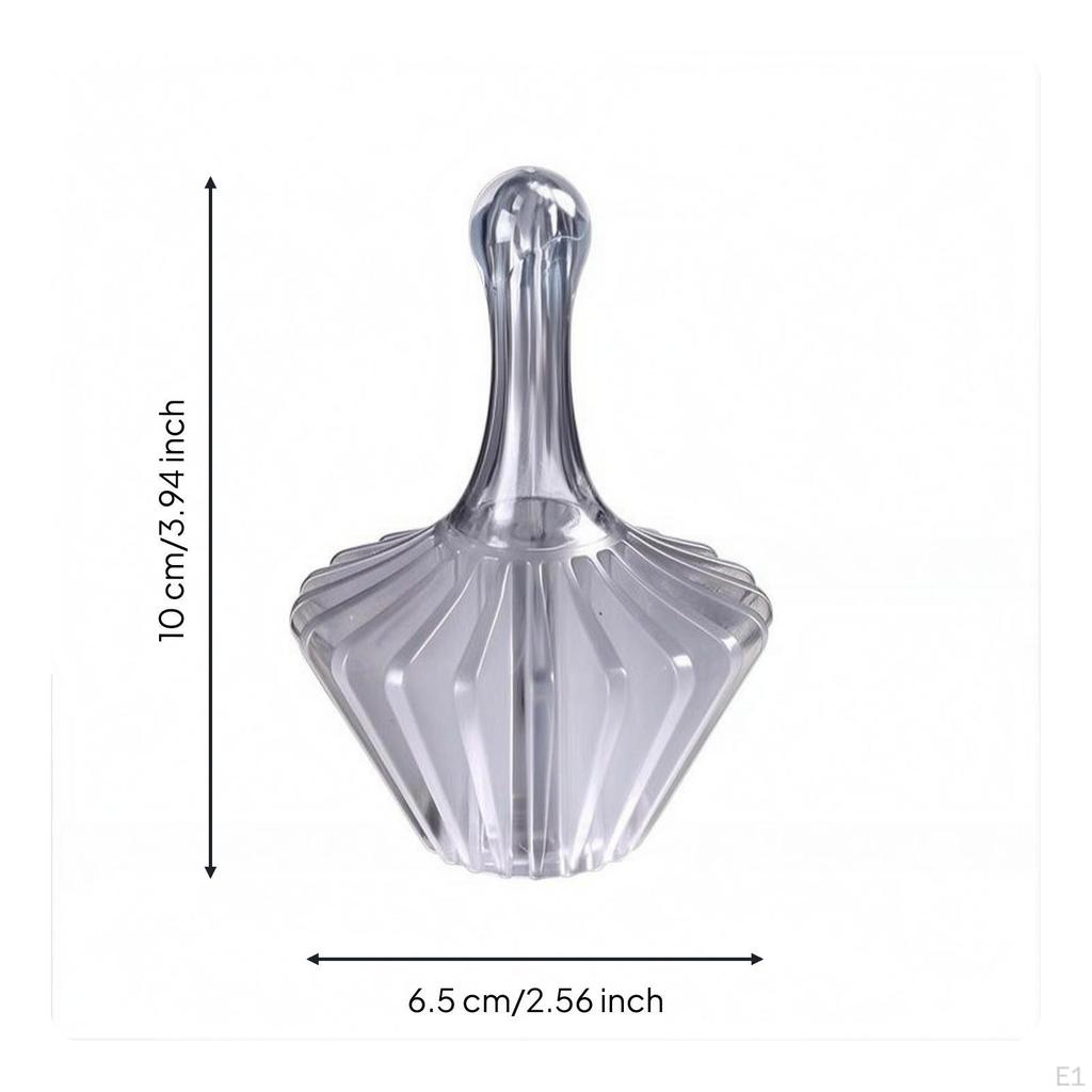 Cone Coffee Strainer 20 Groove Rib Handheld Press Ribbed Crystal Resin Dripper