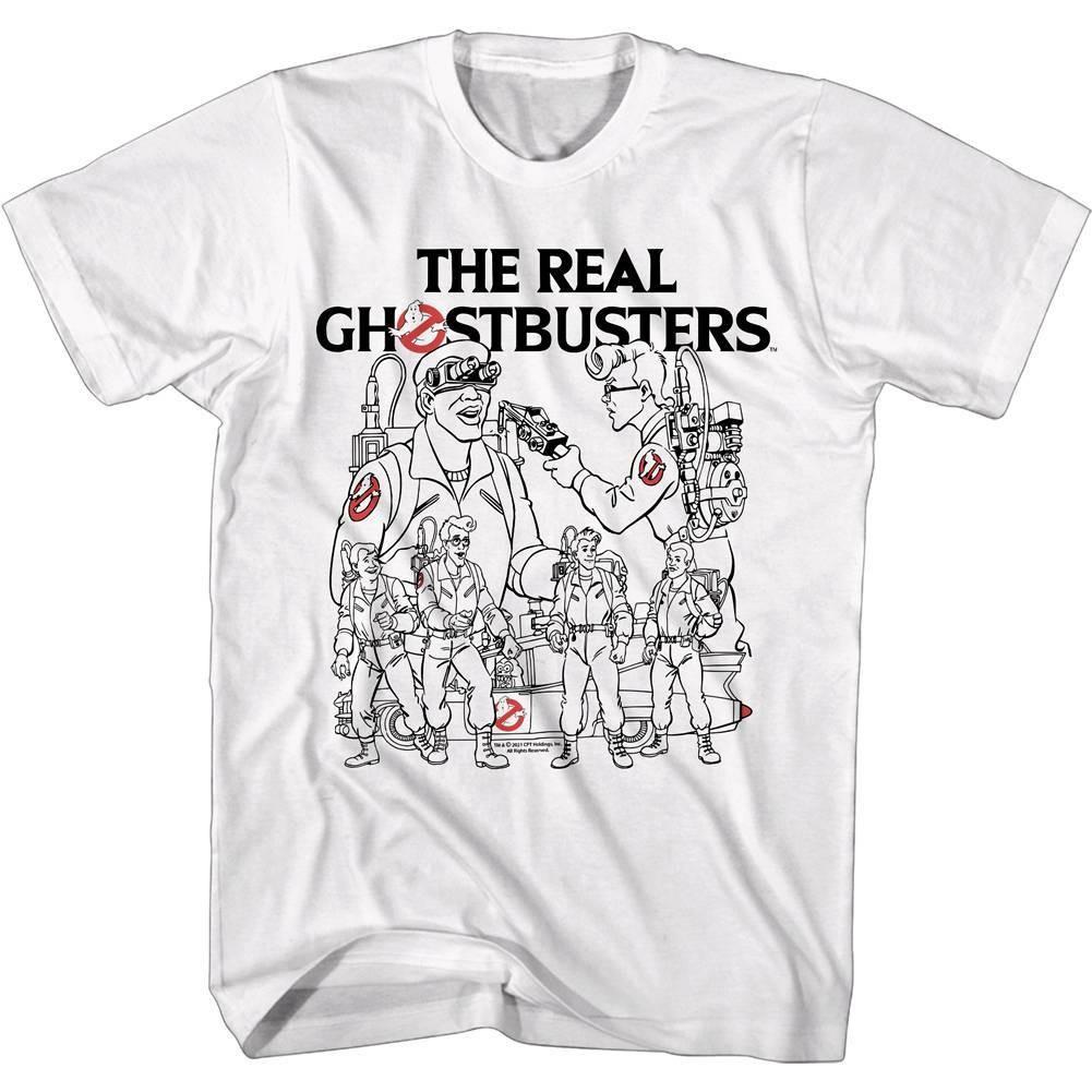 Ghostbusters Squad Sketch Men T Shirt S