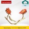 Thickened Wooden Utility Pole Climbing Tool with Safety Belt for Fall Protection
