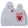European and American Trendy Brand Jiu-Jitsu Event Sweatshirt Plus Size Loose Thickened Bull Print Hoodie Couple Wholesale