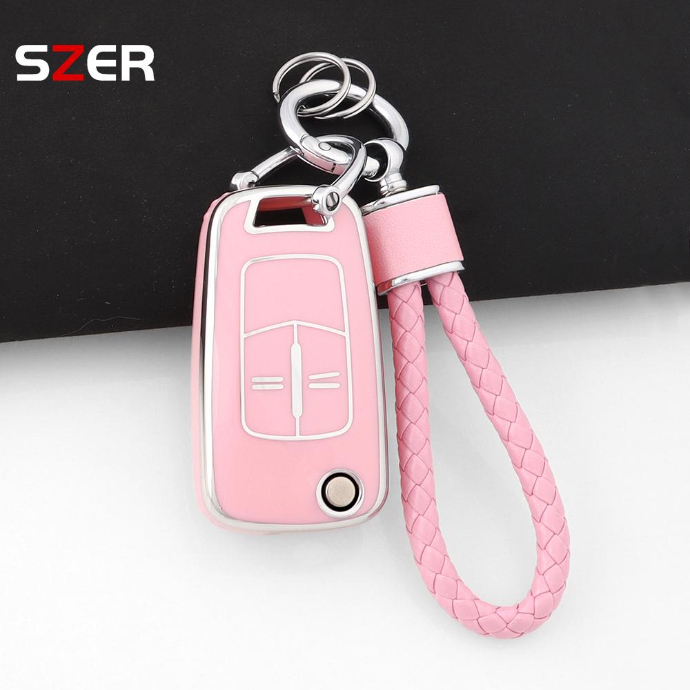2 Buttons Tpu Car Key Case Cover Shell Fob Keychain For Vauxhall Opel Astra J Corsa D Vectra C Zafira L778 Insignia Accessories