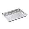Removable BBQ Tray with Cooling Rack Oven Rack Stainless Steel Baking Pan  for Cooking Roasting