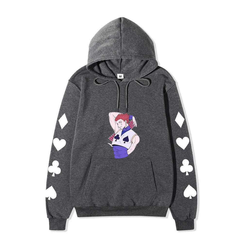Hunter X Hunter Hisoka Anime Print Hoodie Unisex Casual Streetwear Long Sleeve Sports Pullover Sweatshirt