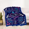 1pc Happy 40th Birthday Celebration Blanket Soft and Warm for Sofa Office Camping Travel Livingroom Great Gift for Friends and Family Comfortable