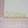 2PC Minimalist Stainless Steel Classic Round Gold Color Earring for Women Men Tiny Huggie Hoop Punk Rock Party Jewelry Gifts 20G