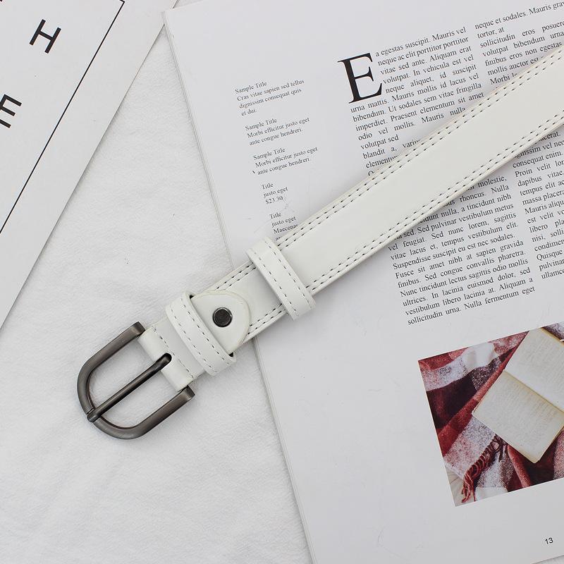 Student Popular Pin Buckle Decorative Jeans Bandwidth Casual Pu Belt Women'S Tide Belt