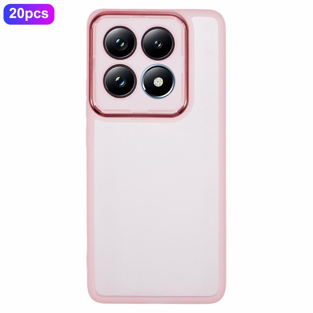 Bulk Purchasing 20Pcs For Xiaomi 14T Case Electroplated Camera Frame TPU Phone Cover Precise Cutouts