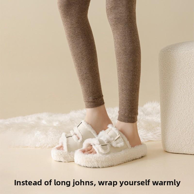 5 Pairs of  Female Autumn and Winter Warm Velvet Thickened Not Bloated Wool Knee Socks