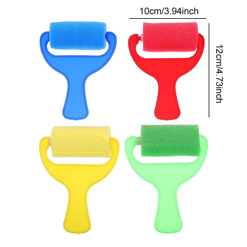 Children Drawing Sponge Brush Toys Art Craft Halloween Drawing Graffiti Tools Teaching Incentive Supplies Roller Seal Stamp TMZ