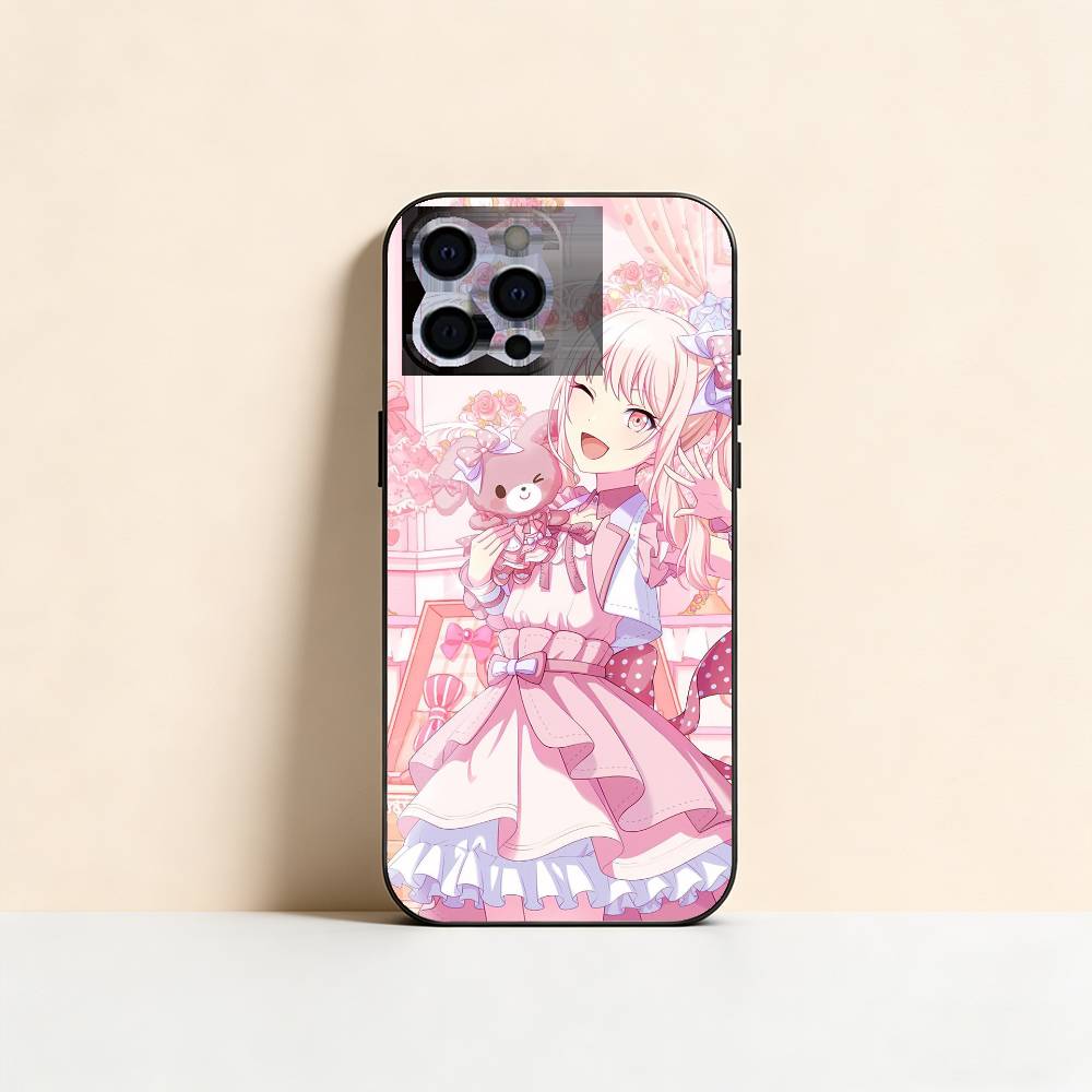 P-Project S-SEKAI Mizuki Akiyama Phone Case For iPhone 17,16,15,14,13,12,11 Plus,Pro Max,XS,Soft Silicone Black Cover