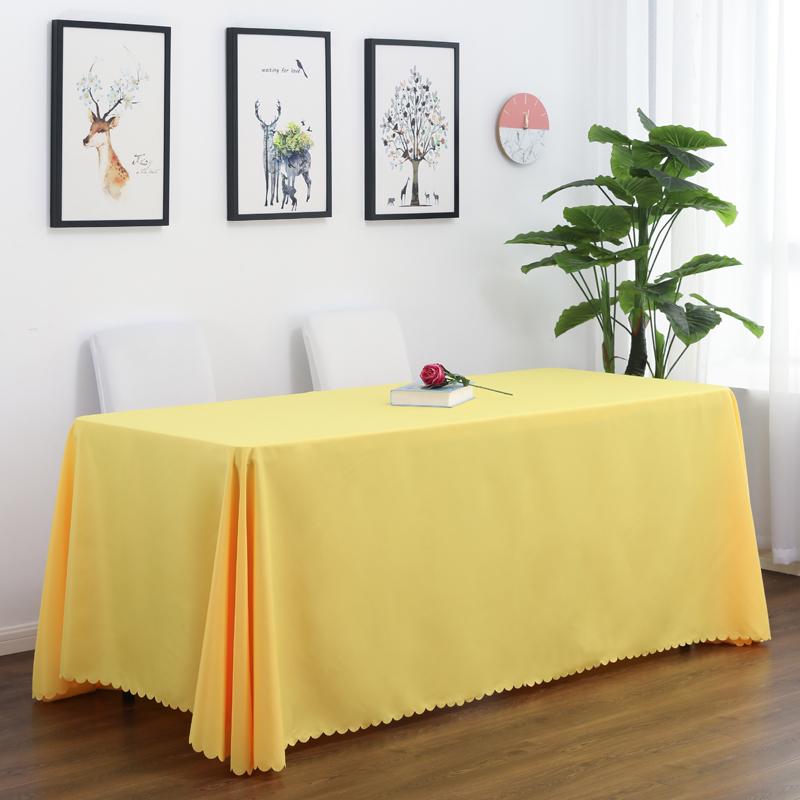 White Rectangle Polyester Tablecloth, Table Cloth Overlay for Birthday, Wedding, Banquet, Party Decoration, Dining Table Cover