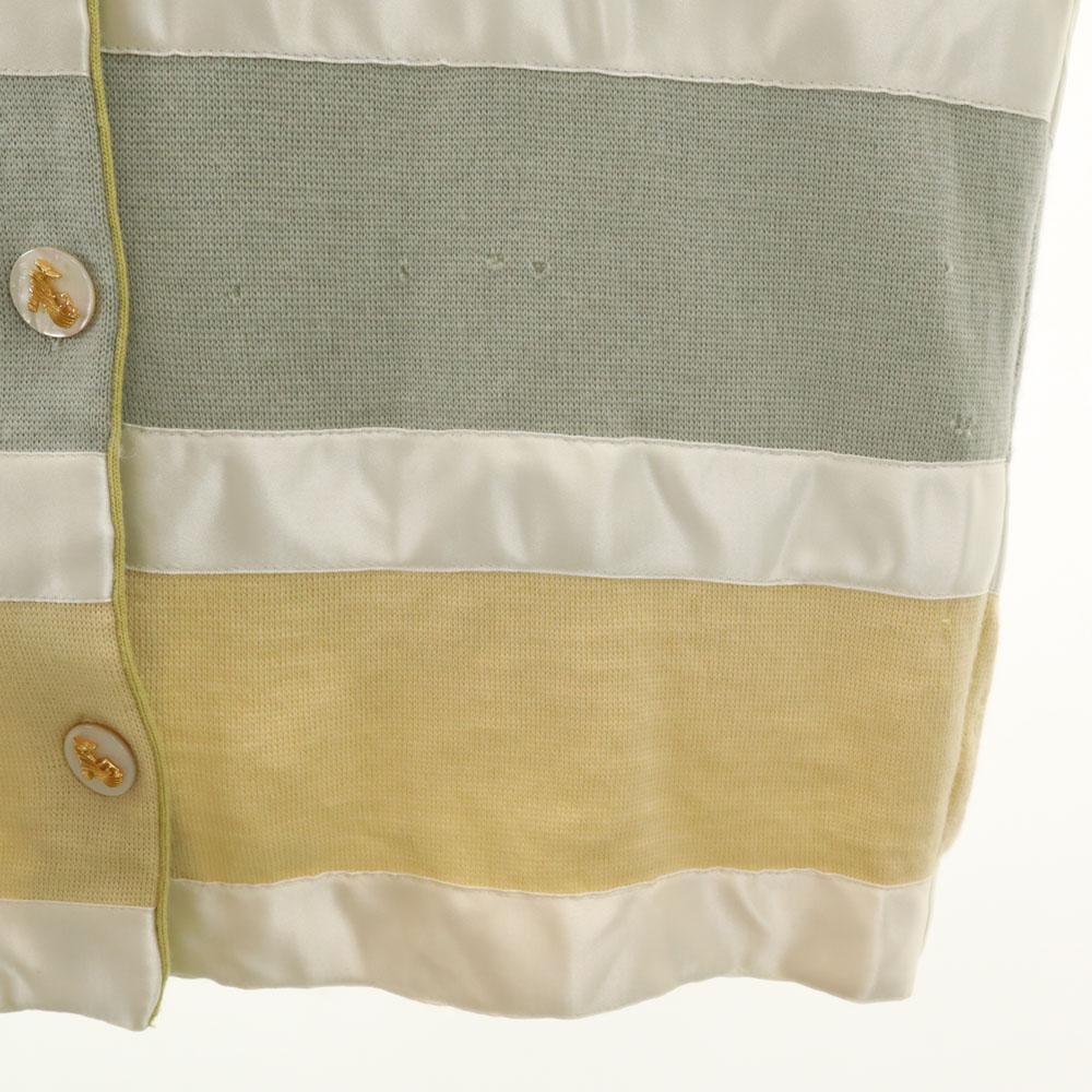 Salvatore Ferragamo 90s Made In Italy Old Border Pattern Long Sleeve Knit Cardigan Women Used