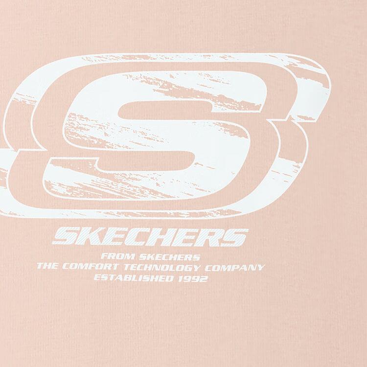 Skechers Comfortable Versatile Trendy Fashion Short Sleeve T-Shirt Unisex Tops Light-Brown L225U153-05KE