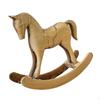 Figurilla Decorativa de Caballo Mecedora de Madera, Escultura de Animal para Colocar en un Escritorio o en la Sala de Estar.