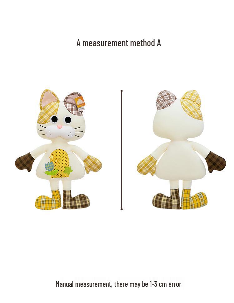 Kawaii Cat Plush Pillow - Cute Hugging Doll & Sleep Companion for Kids' Birthdays