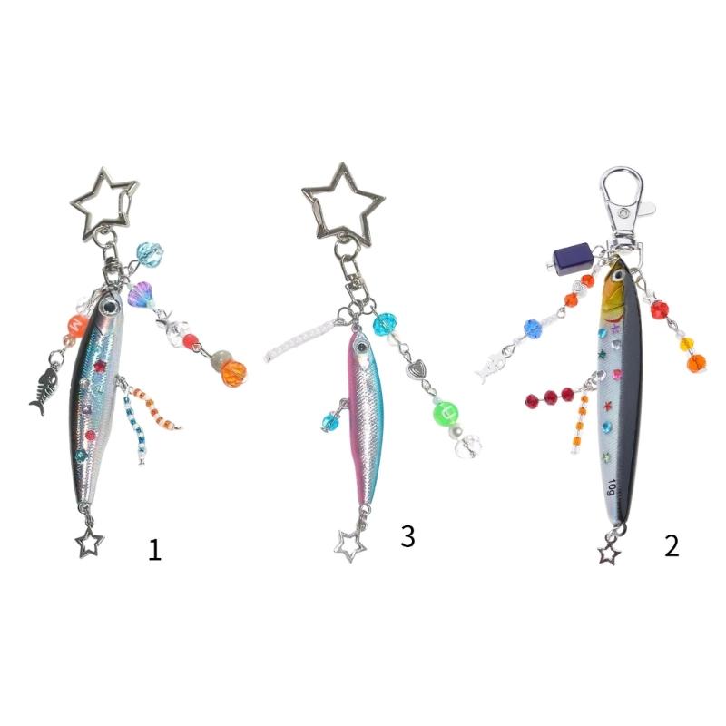 Ergonomic Fish Keychain Fashion Pendant Fish Key Pendant Acrylic Texture Suitable for Girls Woman Fashion Lover Present