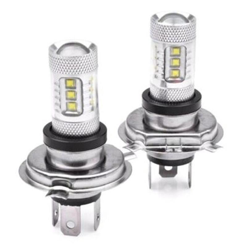 1Pc H4 9003 Fog Light LED Headlight 80W Hi/Lo 90W Beam Driving DRL Lamp White