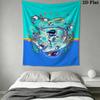 ASTRO BOT Wall Tapestry Aesthetic Wall Hanging Printed Fabric Blanket Decorative Tapestries for Bedroom Living Room Home Decor