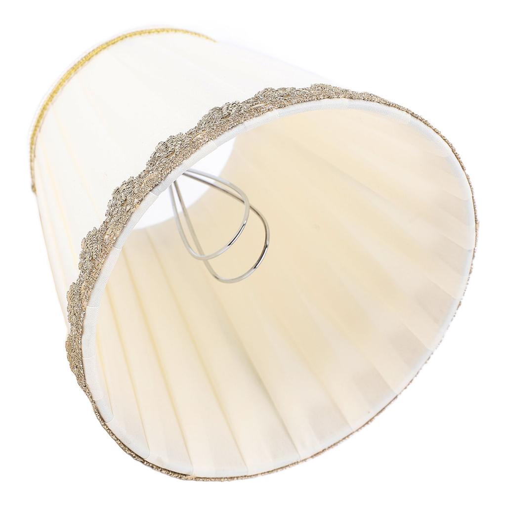 6 Stück Tischlampenschirm Clip On Modern Minimalistisch Universal Plissierter Stoff Lampenschirm Ersatz für Stehlampe