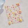 Kawaii Red Jelly Tomato Nail Art Sticker Bowknot Star Cute Summer Fruit 5D Fruit Self Adhesive Nail Art Decals For Summer Diy