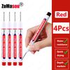 NEW Long Head Nib Deep Hole Markers Pen 20mm/45mm Waterproof White Tile Carpenter Pen for Woodworking Black/Blue/Red Ink