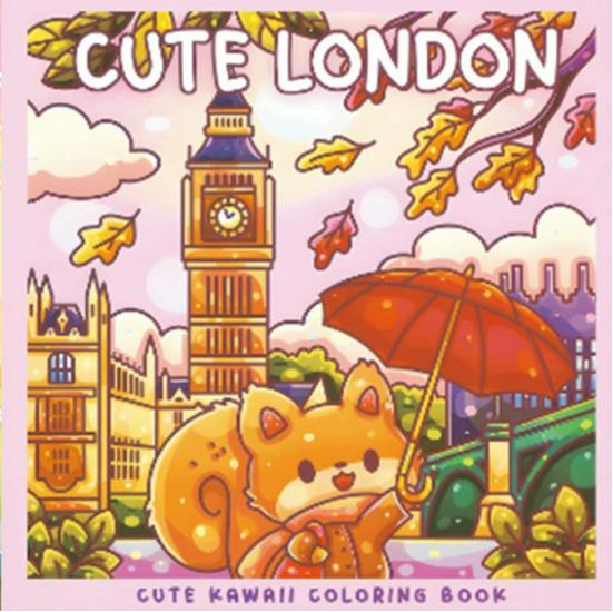 Children's Cartoon Coloring Book: Cute, Comfortable, Warm, Stress Relief, Simple Graffiti Drawing for Kids