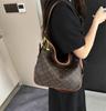 Early autumn new high-end mid-ancient tote bag contrasting color portable shoulder women's bag