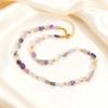 Bohemian Irregular Natural Stone Beaded Necklace Women's Stainless Steel Chain Necklaces Chic Daily Party Jewelry Gift