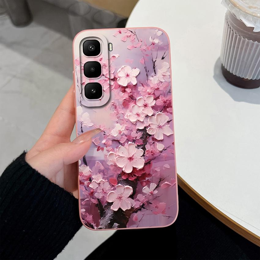 For Infinix Hot 60 50 Pro Plus 40Pro 30 Play 70 60i 50i 40i 30i Phone Case Sweet Bunny Cake New Upgrade Soft Smooth Silicone Lightweight Durable Shell
