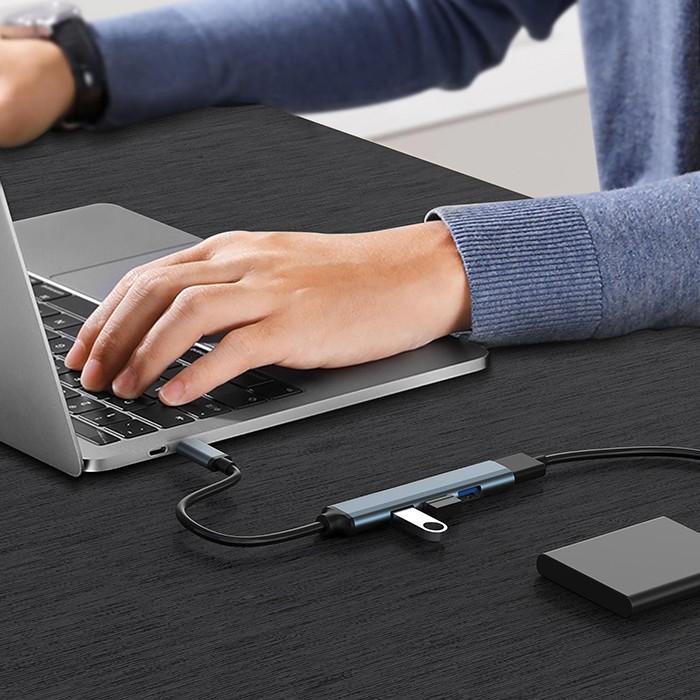 Qoltec Hub Adapter USB 3.0 4w1| 4x USB 3.0