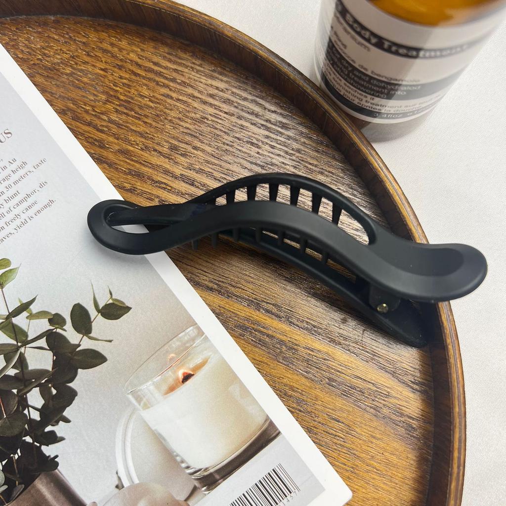 Vintage Matted Hair Clip For Women Fashion Personality Gradient Contrasting Duckbill Clip Girls Daily Life Hair Accessories