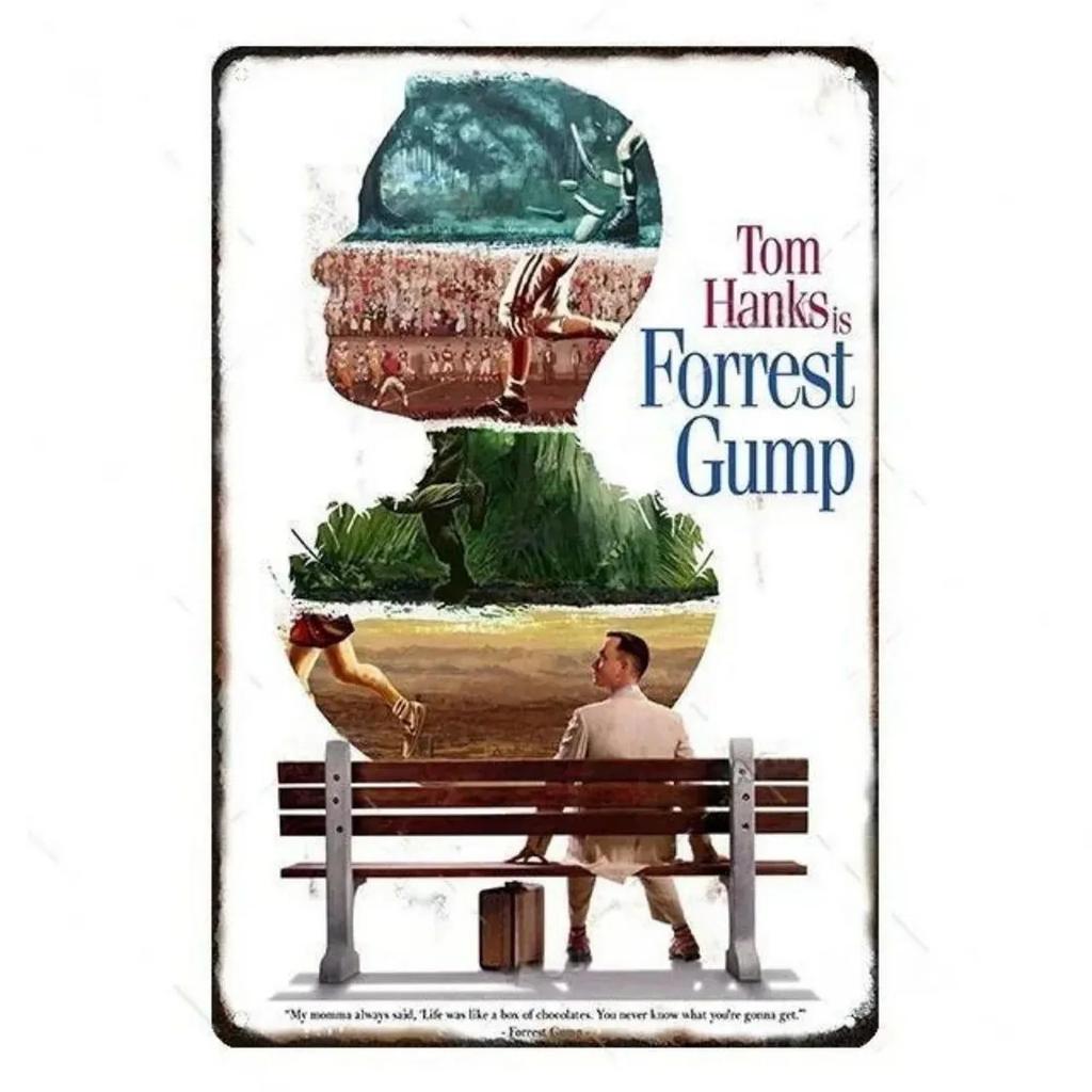 Metal Tin Signs Plaque Classic Movie Wall Decoration Vintage Art Posters Iron Painting for Man Cave Home Cafe Garden Club Bar